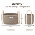 Averziy™ Oval Woven Rope Storage Basket product view 1
