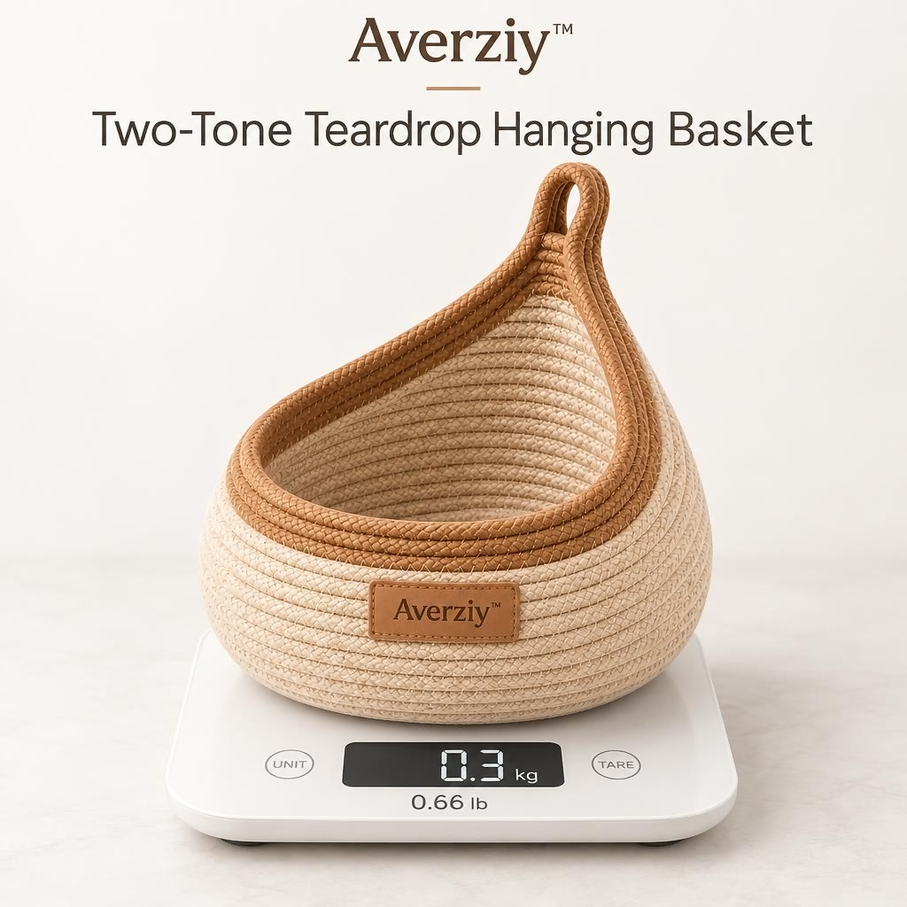 Averziy™ Two-Tone Teardrop Hanging Basket