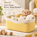 Averziy™ Two-Tone Wavy Rope Basket