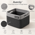 Averziy™ Coiled Rope Square Storage Basket