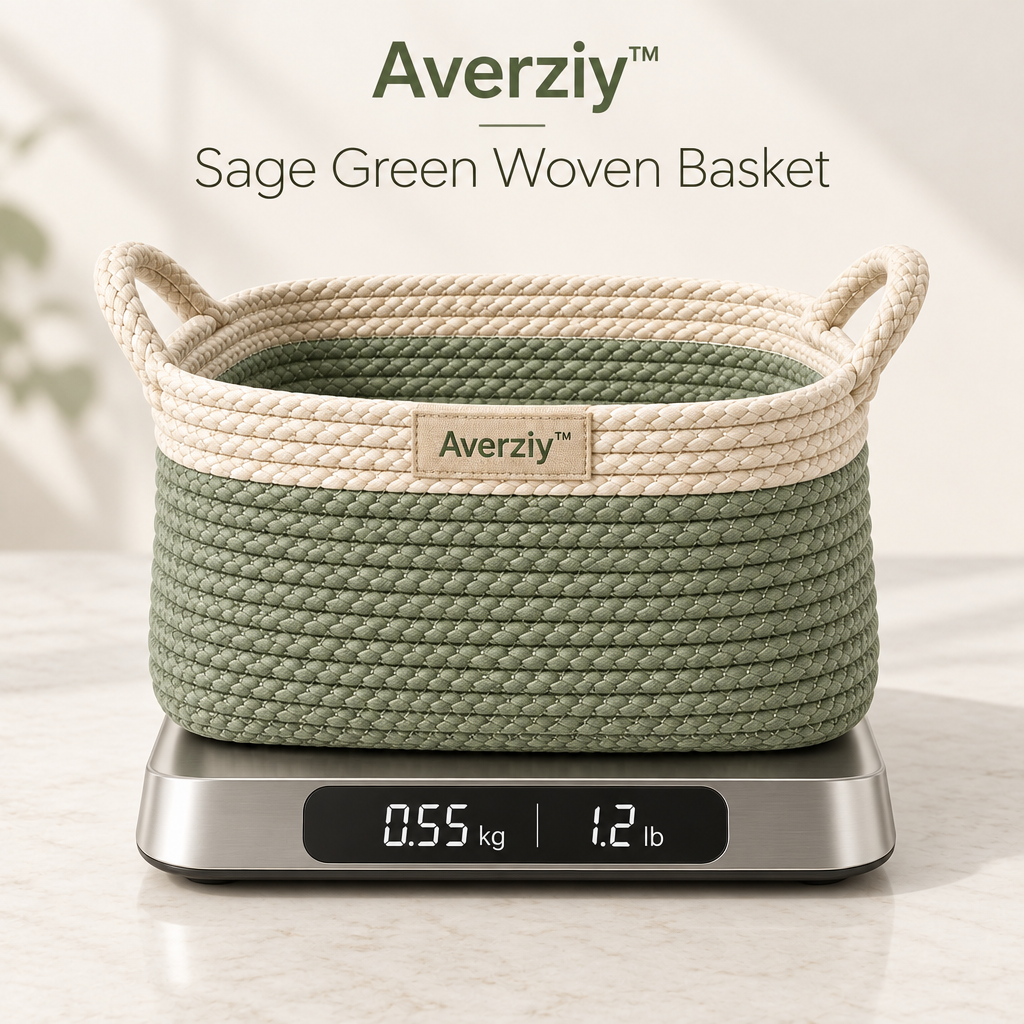 Averziy™ Sage Green Woven Basket